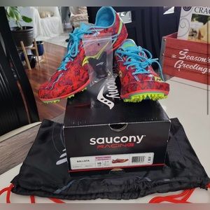 Saucony Women's Ballista Racing Spike (2130) Pink/Blue
Size US10 UK8 EU42